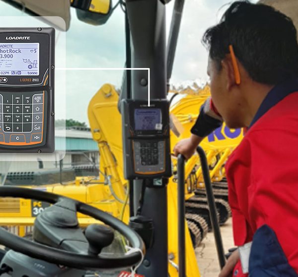 Loadrite installation in crane cabin